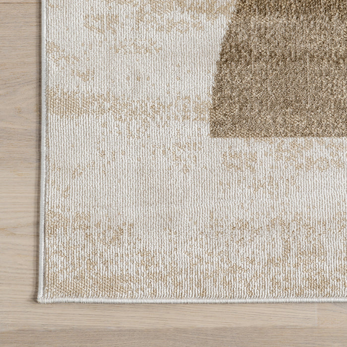 Terracotta Geometric Flat Weave Area Rug 150x240 cm