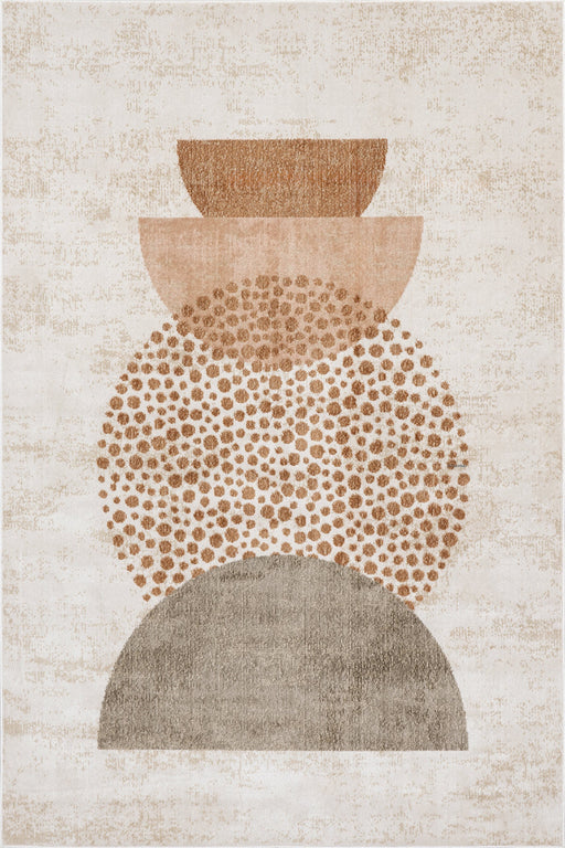 Terracotta Geometric Flat Weave Area Rug 150x240 cm