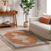 Terracotta Vintage Medallion Area Rug 160x230 cm