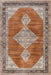 Terracotta Vintage Medallion Area Rug 160x230 cm
