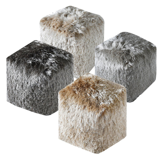 Pouf in poliestere Teton per Home elegante