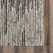 Textured Grey Sound Waves Area -matto 120x180 cm