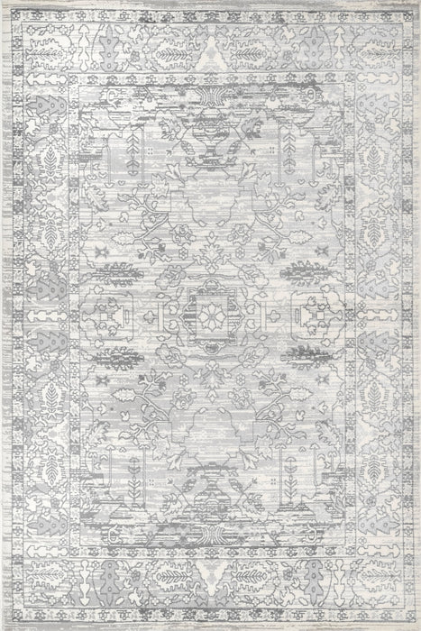 Textured Silver Garden Area Rug 150x200 cm