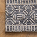 Teksturoitu Tribal Trellis Area -matto 120x180 cm tummanharmaa