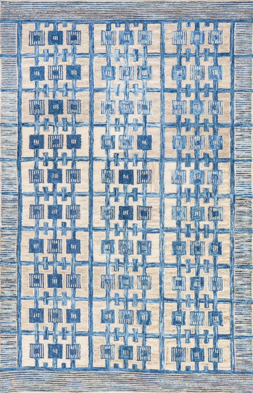 Theodora Blue Tiered Ladder Area Rug 160x230 cm