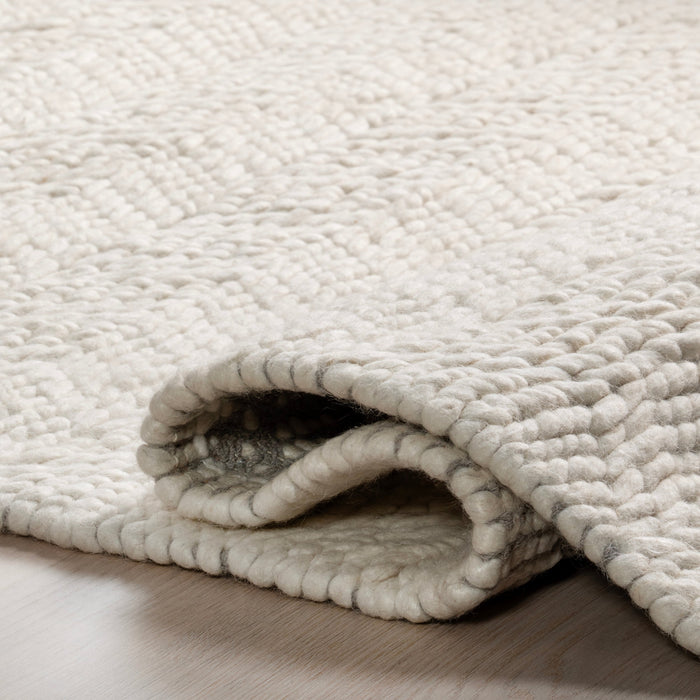 Therese Wool Rug In Ivory Color 160 cm
