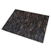 Tiago Leather Area Rug in Brown and Black