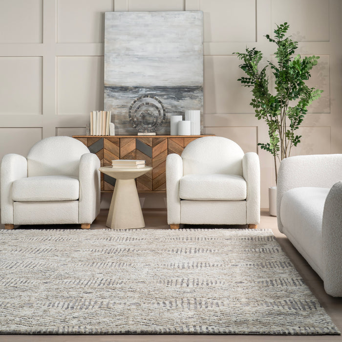 Tiled Trellis Area Rug 120x180 cm Ivory