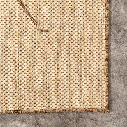 Tisha Trellis Natural Faux Jute Area -matto sisäkäyttöön