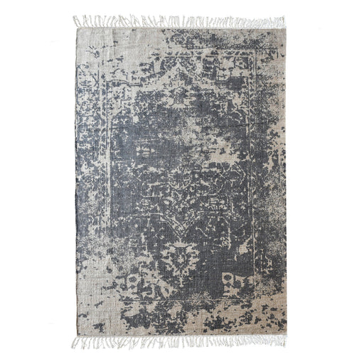 Tomsa Hand Woven Cotton And Hemp Printed Rug 60x90 cm