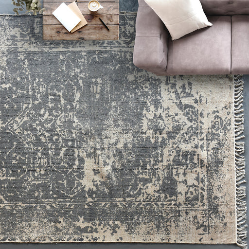 Tomsa Hand Woven Cotton And Hemp Printed Rug 60x90 cm