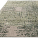 Torino Modern Abstract Distressed Shimmer Tonal Textured Hi-Low Pehmeä Villasilmukka &amp; Viskoosi Flatweave Forest Green matto