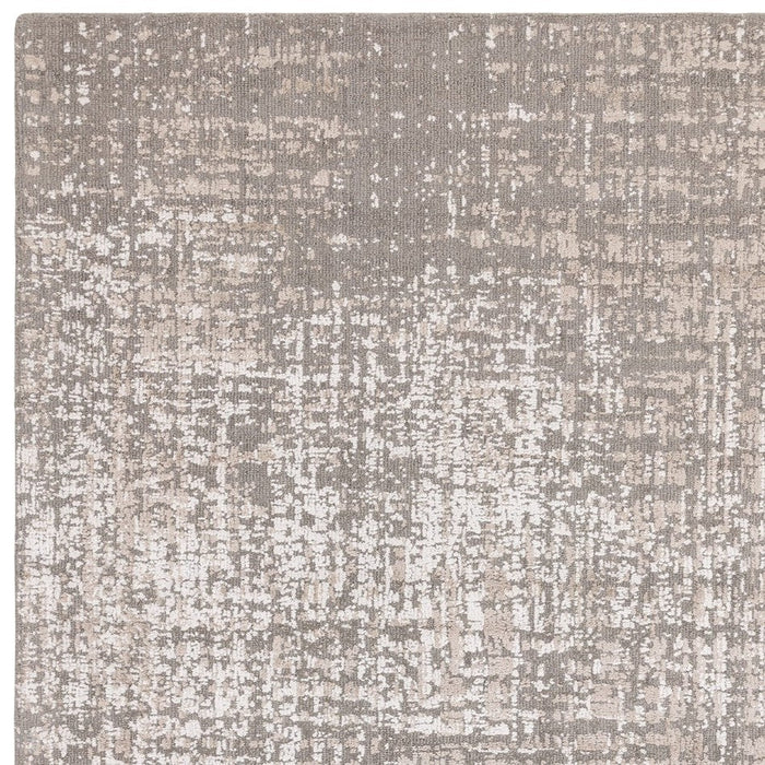 Torino Modern Abstract Anistos Animulados Tonal Tonal Hi-Low Soft Lool Loop &amp; Viscose Flatweave Natural/Beige Alfombra