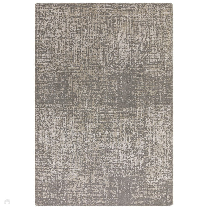 Torino Modern Abstract Anistos Animulados Tonal Tonal Hi-Low Soft Lool Loop &amp; Viscose Flatweave Natural/Beige Alfombra