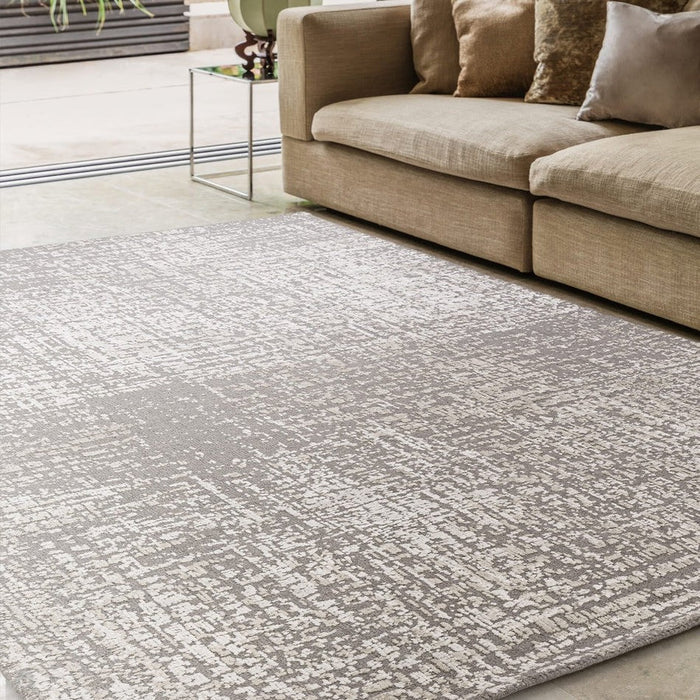 Torino Modern Abstract Anistos Animulados Tonal Tonal Hi-Low Soft Lool Loop &amp; Viscose Flatweave Natural/Beige Alfombra