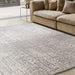 Torino Modern Abstract Anistos Animulados Tonal Tonal Hi-Low Soft Lool Loop &amp; Viscose Flatweave Natural/Beige Alfombra