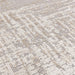 Torino Modern Abstract Anistos Animulados Tonal Tonal Hi-Low Soft Lool Loop &amp; Viscose Flatweave Natural/Beige Alfombra