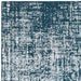 Torino Modern Abstract Distressed Shimmer Tonaalinen Teksturoitu Hi-Low Pehmeä Villasilmukka &amp; Viskoosi Flatweave Sinivihreä matto