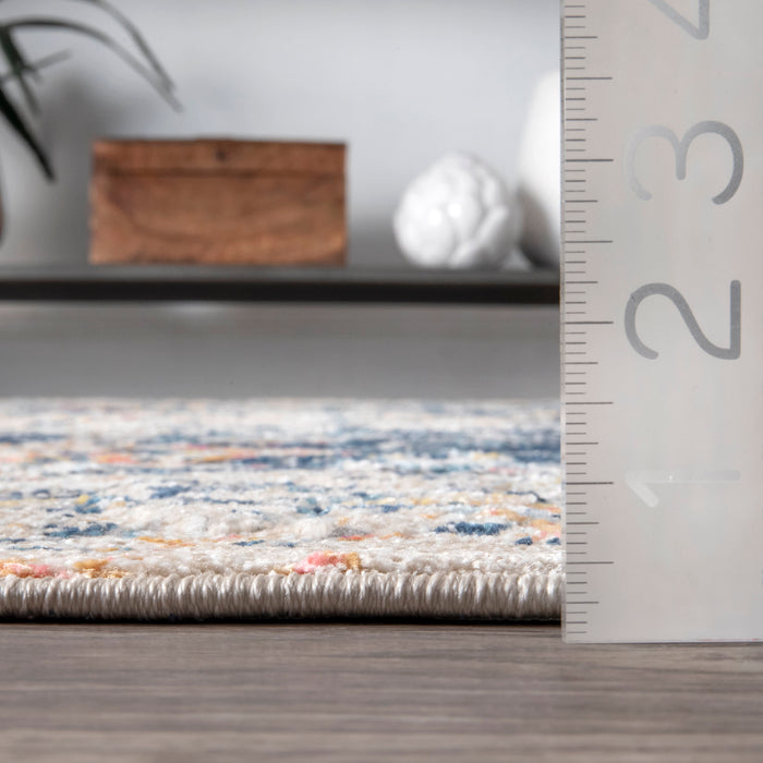 Transitional Blue Area Rug for Living Room 160x230 cm