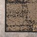 Transitional Charcoal Indoor Outdoor Area Rug 120x180 cm
