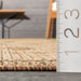 Transitional Indoor Outdoor Rug in Brown for Home Decor