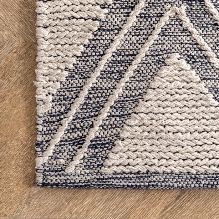 Transitional Ivory Trellis Area Rug 120x180 cm