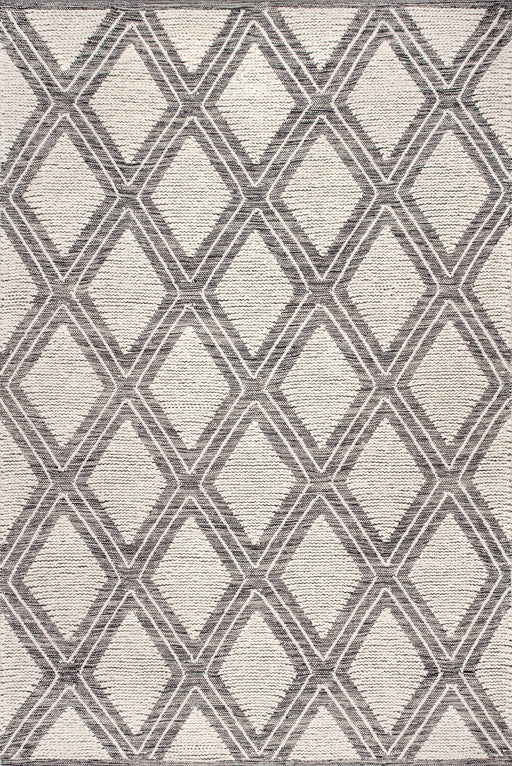 Transitional Ivory Trellis Area Rug 120x180 cm