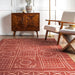 Transitional Washable Brick Area Rug 160x230 cm