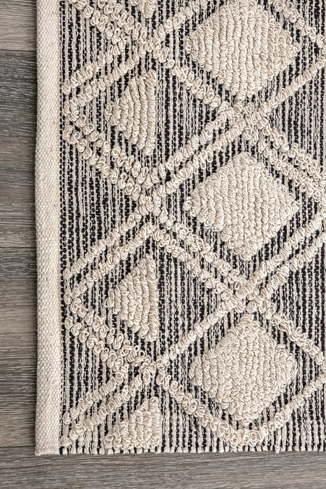 Trellis Area Rug Ivory 120x180 cm