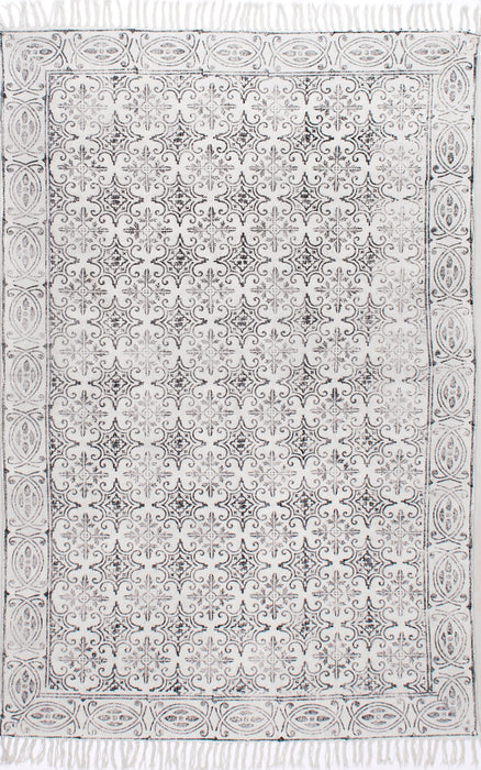 Trellis Area Rug Off White 150 x 240 cm