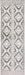 Trellis Pattern Area Rug 120 cm Ivory