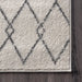 Trellis Pattern Area Rug Off White 120cm x 180cm