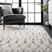 Trellis Pattern Area Rug Off White 120cm x 180cm