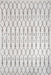 Trellis Pattern Area Rug Off White 120cm x 180cm