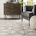 Trellis Pattern Area Rug Off White 120x180 cm