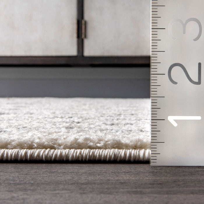 Trellis Pattern Area Rug Off White 120x180 cm