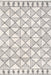 Trellis Pattern Area Rug Off White 120x180 cm