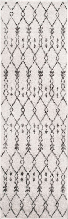 Trellis Pattern Area Rug in Off White 160 cm x 230 cm