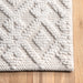 Trellis Pattern Ivory Area Rug 120x180 cm