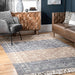 Tribal Area Rug With Quatrefoil Pattern Natural Design