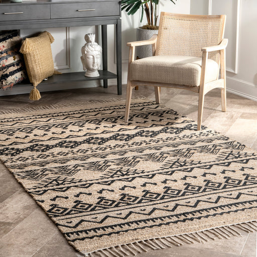 Tribal Area Rug for Bohemian and Farmhouse Decor