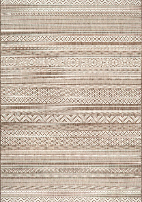 Tribal Bands Area Rug 160x230 cm For Indoor Outdoor Use