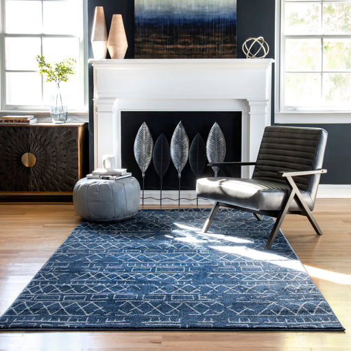 Tribal Blue Area Rug 120x180 cm Slitesterk design