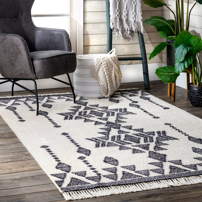 Tribal Dreamscape Non-Slip Rug 120x180 cm Beige