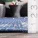Tribal Flatweave Rug for Indoor and Outdoor Use Navy 160x230 cm