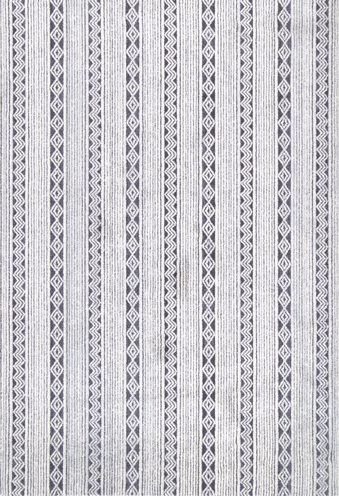 Tribal Geometric Beige Area Rug 50x80 cm