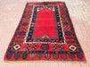 Tribal Handwoven Red Wool Rug 177cm x 114cm Vintage