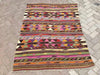 Tribal Kilim Vintage Rug 167cm x 130cm Handwoven Turkey