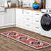 Tribal Medallion Machine Washable Rug 150x230 cm Rust