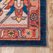 Tribal Medallion Machine Washable Rug in Rust 150x90 cm